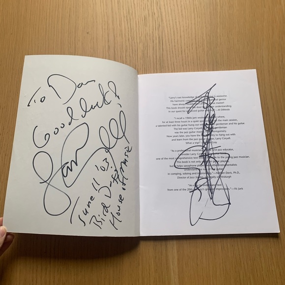 Autographed Jazz Guitar book by Larry Coryell - Picture 3 of 7